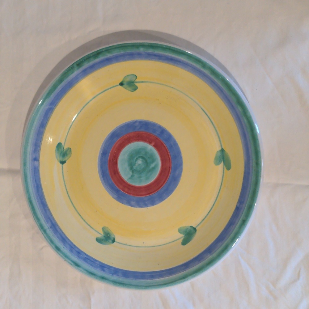 Vintage Caleca Carousel Pottery Hand Painted in Italy